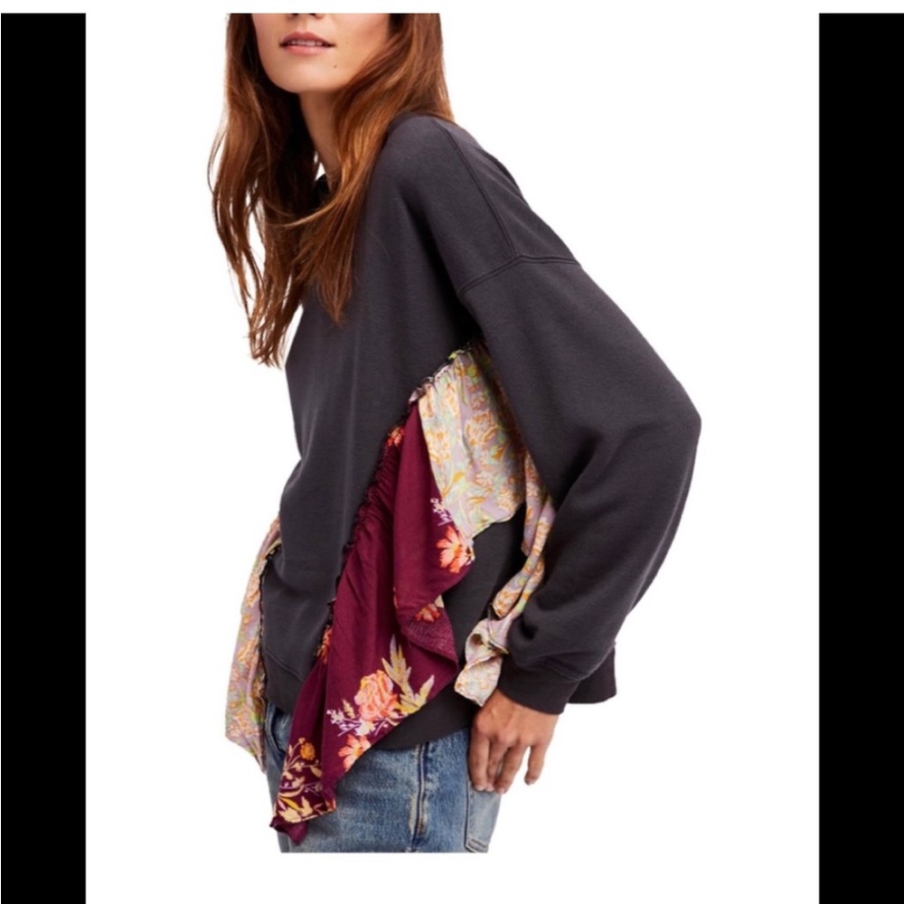 🖤Free People | She’s Just Cute Pullover Sweatshirt - Picture 3 of 7